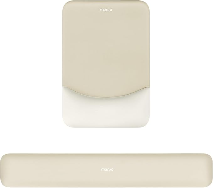 MOSISO Wrist Rest Support for Mouse Pad&Keyboard Set, Rectangular Ergonomic by MOSISO