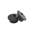 HAHIYO 2Pcs 1.38Inch/35mm Black ABS Plastic U-Shaped Desk Grommet Wire Grommet by HAHIYO