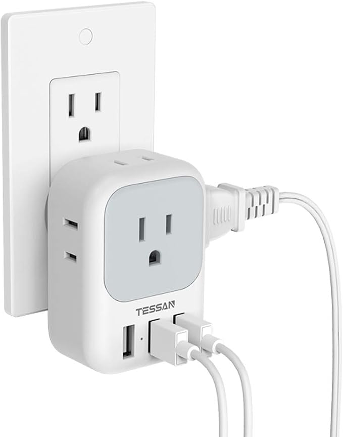 TESSAN USB Charger Block, Wall Plug Adapter by TESSAN