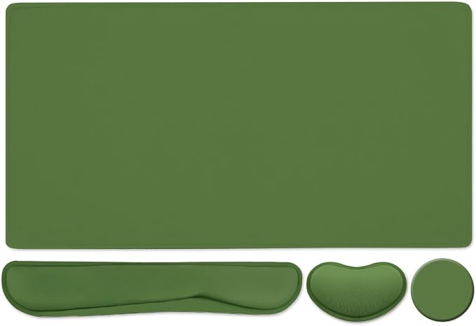 Large Keyboard Mouse Pad Set, Extended Mouse Pad+Keyboard Wrist Rest Support by WBWEIRDBEAST