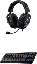 Logitech G Pro X Wired Gaming Headset + G515 TKL Wireless Gaming Keyboard Bundle by LogitechG