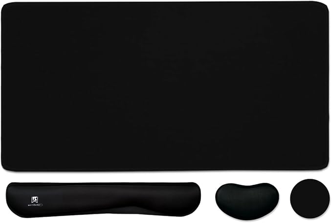 4-in-1 Large Gaming Mouse Pad, Keyboard Wrist Rest Pad & Wrist Support Mousepad by WBWEIRDBEAST