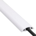 Floor Cord Cover 4ft, Cord Hider Floor White, Floor Cable Management Prevent by ZhiYo