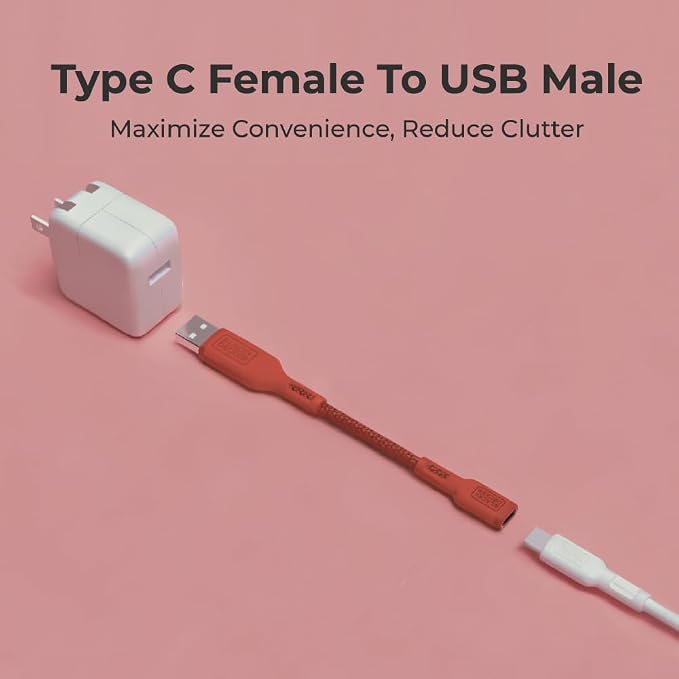 BLACK+DECKER USB C to USB Adapter, Type C Female to USBA Male OTG Cable USBA to - Image 2