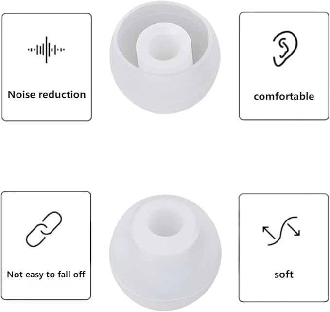 36 Pieces Small Earbud Tips Soft and Comfortable Ear Bud Replacement Pieces - Image 5