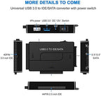 USB 3.0 to SATA IDE Hard Drive Reader, YINNCEEN External Hard Drive Ultra - Image 5