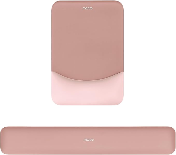 MOSISO Wrist Rest Support for Mouse Pad&Keyboard Set, Rectangular Ergonomic by MOSISO