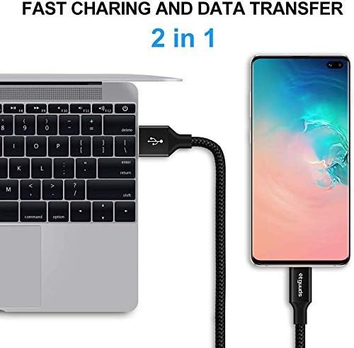Long USB C Cable, etguuds Fast Charging USB A to Type C Charger Cable Braided - Image 4
