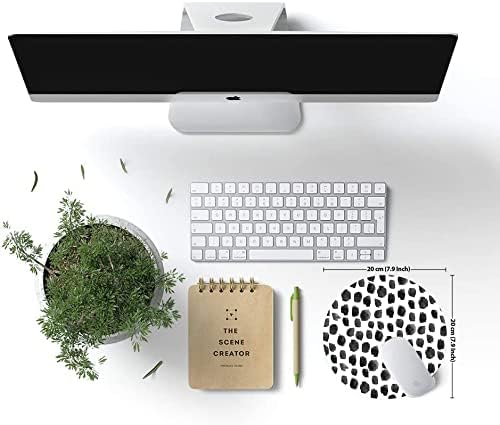 Round Mouse Pad, Polka Dot Print Premium-Textured Mouse Mat, Small Non-Slip - Image 6