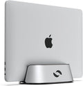 HumanCentric Vertical Laptop Stand in Silver Aluminum, Upright Adjustable by HumanCentric