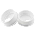 HAHIYO 2Pcs 1.77Inch/45mm White ABS Plastic U-Shaped Desk Grommet Wire Grommet - Image 4