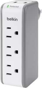 Belkin Wall Mount Surge Protector -3 AC Multi Outlets&2 USB Ports -Flat - Image 5