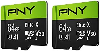PNY 64GB Elite-X Class 10 U3 V30 microSDXC Flash Memory Card 2-Pack - Image 2