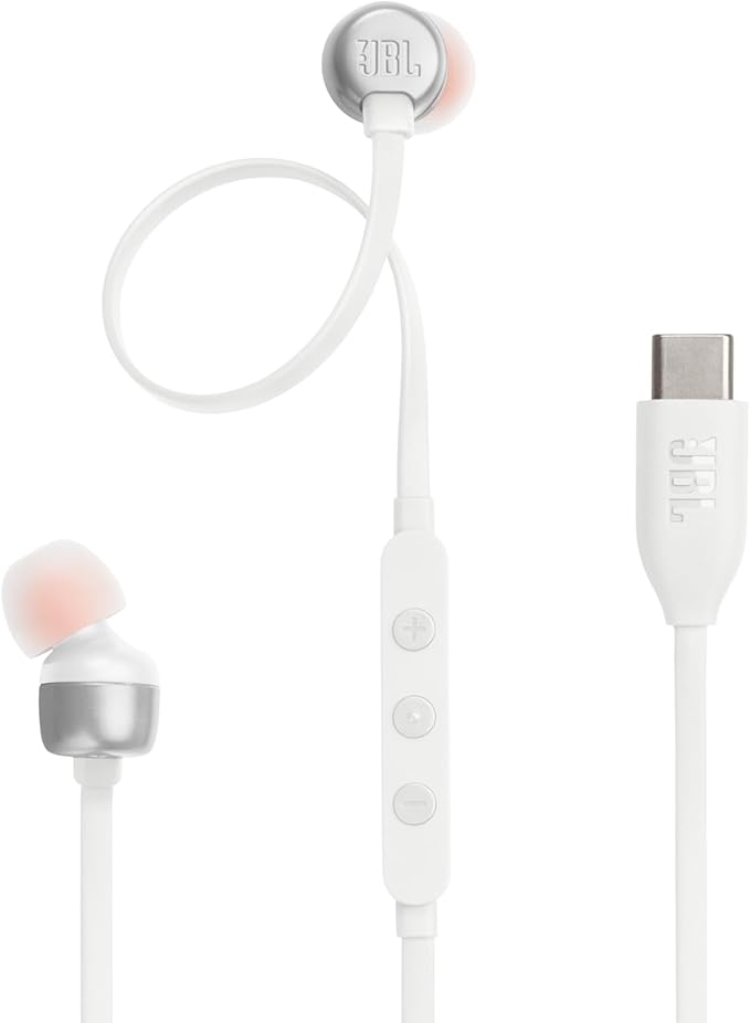 JBL Tune 310C - Wired Hi-Res in-Ear Headphones, Tangle-Free Flat Cable by JBL