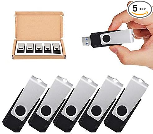 TOPESEL USB Flash Drive 5 Pack 32GB USB 3.0 Memory Stick Thumb Drives by TOPESEL