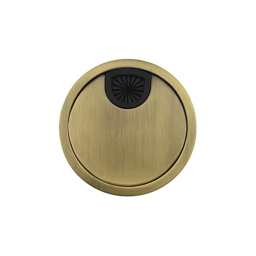 HAHIYO 1Pcs 3.15Inch/80mm Bronze Zinc Alloy Desk Grommet Wire Grommet Cable by HAHIYO