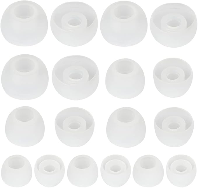 Earbud Tips - 9 Pairs Replacement Ear Tips Compatible by DMZHY