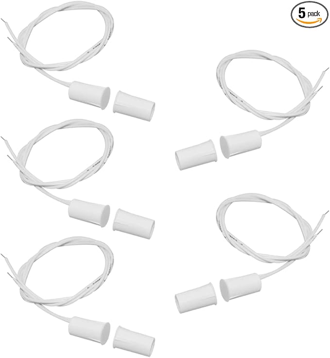 5 Pack Magnetic Contacts Switch Window Door Sensor by WESUA