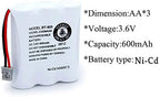 BT-905 BT905 Rechargeable Cordless Handset Phone Battery Compatible - Image 5