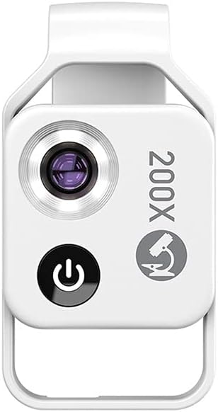200X Magnification Microscope Lens withCPL Mobile LED Light Micro Pocket Macro by Unknown