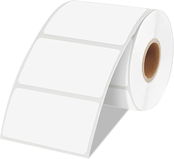 CLASSY 2" x 1" Direct Thermal Labels, Barcode & Return Address, Compatible by CLASSY
