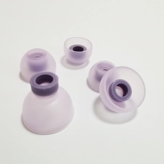 Silicone Ear Tips for Galaxy Buds 2 Replacement Earbud Tips, 6 Pairs LMS Purple - Image 2