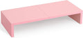 TEAMIX Pink Monitor Riser-20L inch, Wood Monitor Stand by TEAMIX