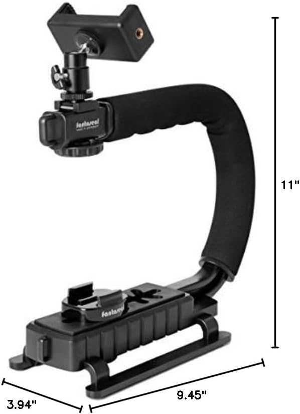 Fantaseal 4in1 DSLR/Mirrorless/Action Camera +Camcorder +Smartphone Stabilizer - Image 9