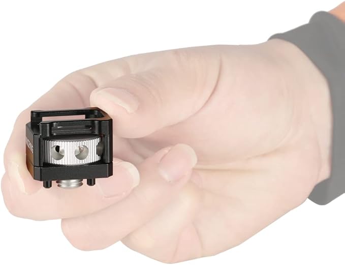 NICEYRIG Cold Shoe Adapter for ARRI Mount, Thumbscrew Easy Mounting Cold Shoe - Image 9