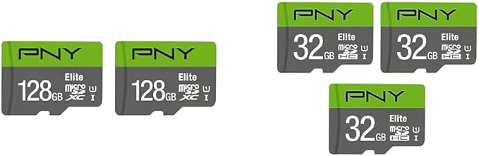 PNY 128GB & 32GB Elite Class 10 U1 microSDXC & microSDHC Flash Memory Card by PNY