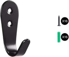 Flyisland Wall Hooks 8 Pcs, Coat Hooks Garage Hook Wall Mounted Hat Hangger - Image 3
