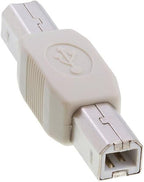 Cmple - USB B to B Adapter USB 2.0 Male to Male Coupler Plug to Plug Connector by Cmple