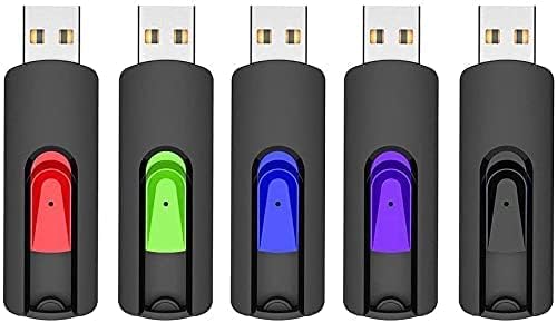 RAOYI 5 Pack 32GB USB Flash Drive, USB 2.0 Memory Stick Thumb Drives Jump Drive by RAOYI