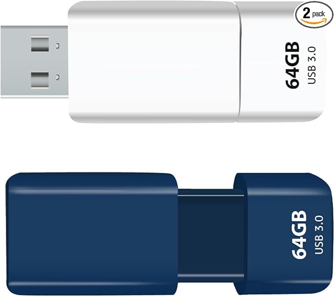 GIGASTONE 64GB Flash Drive Z60NB USB 3.2 Gen 1, Ultra Fast, Retractable Capless by Gigastone