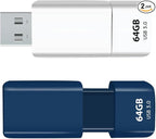 GIGASTONE 64GB Flash Drive Z60NB USB 3.2 Gen 1, Ultra Fast, Retractable Capless by Gigastone