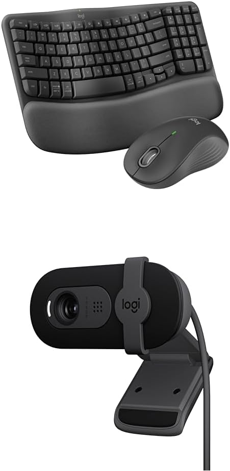 Logitech Wave Keys MK670 Combo, Wireless Ergonomic Keyboard by Logitech