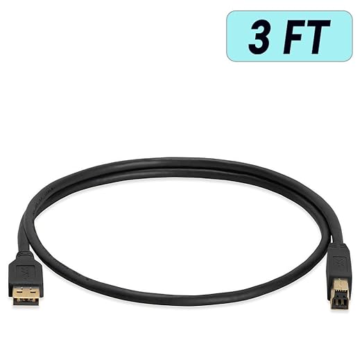 Cmple - USB 3.0 A Male to B Male Gold Plated Cable - 3FT - Image 3
