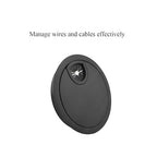 HAHIYO 1Pcs 3.15Inch/80mm Black Zinc Alloy Desk Grommet Wire Grommet Cable - Image 4