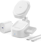iWALK 3-in-1 Magnetic Wireless Charging Stand, 15W Foldable Charger Station by iWALK