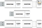 GIGASTONE 128GB Flash Drive Z60 USB 3.2 Gen 1, 120MB/s Ultra Fast, Retractable by Gigastone