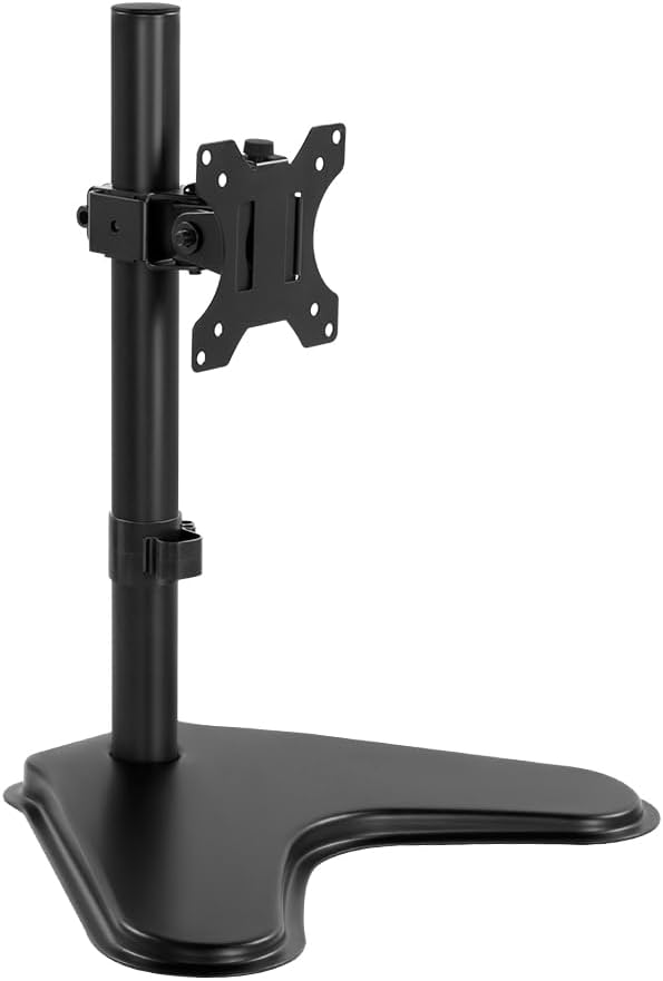 KKTONER Single Computer Monitor Stand Metal Base Free Standing Desk Vesa Mount by KKTONER