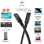 CableCreation USB 4 Cable for Thunderbolt 4/3, 2.6FT 40Gbps 100W USB C Cable - Image 5