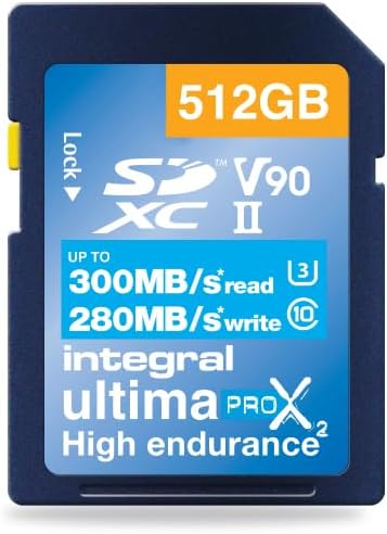 Integral 512GB UHS-II SD Card V90 Up to 300MBs Read and 280MBs Write Speed - Image 2