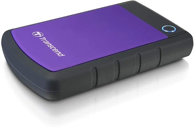 Transcend 2TB SJ25H3, USB 3.1 Portable Hard Drive Rugged, Anti-Shock Resistant by Transcend