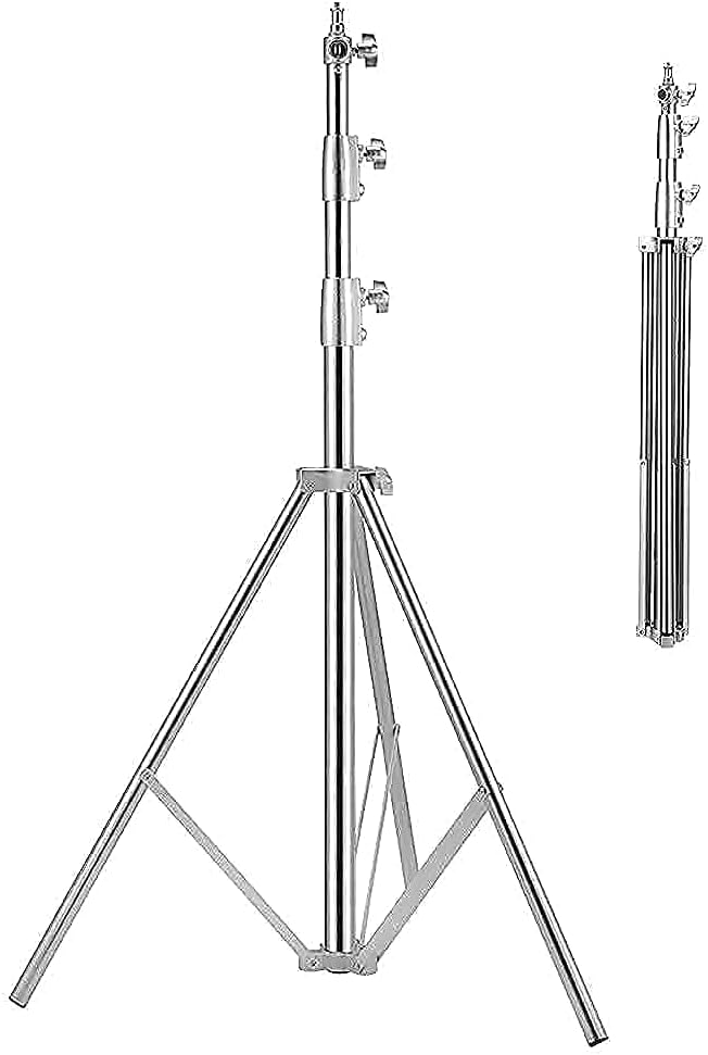 Stainless Steel Photography Video Tripod Stand, Spring Cushioned Heavy Duty - Image 7