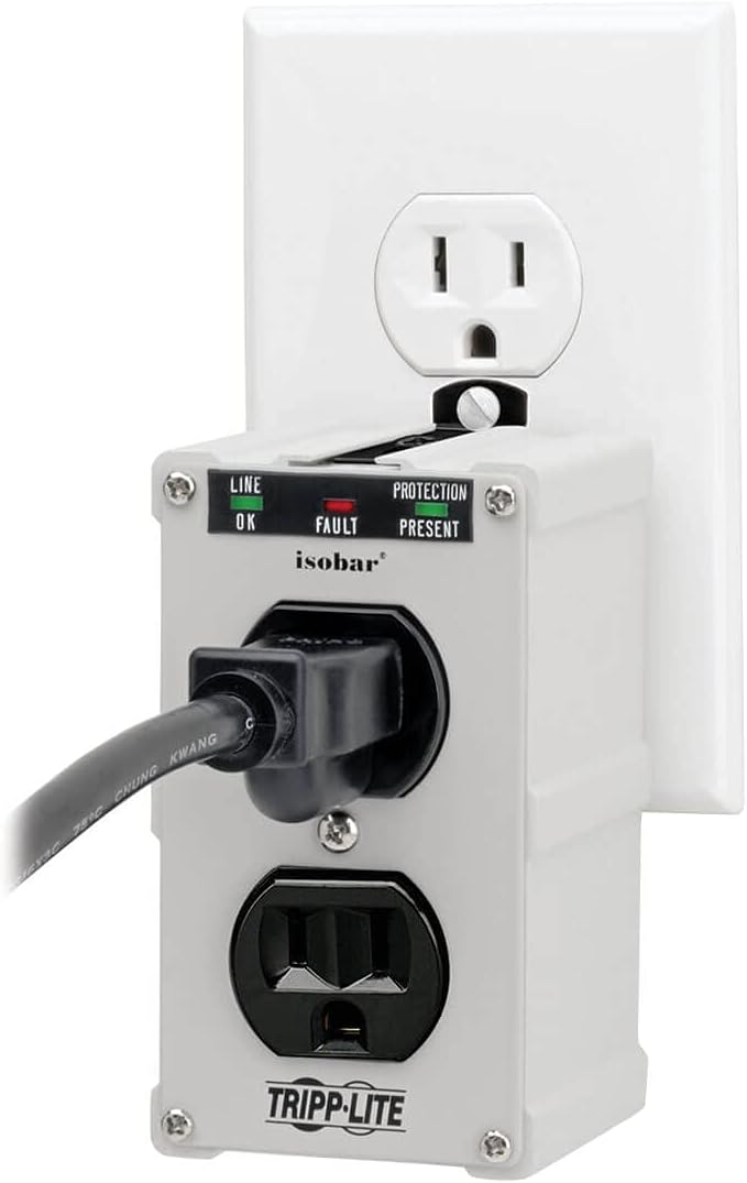 Tripp Lite Isobar ISOBLOK2-0 Heavy Duty Outlet Extender, Wall Power Strip Surge - Image 4