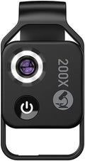 200X Magnification Microscope Lens withCPL Mobile LED Light Micro Pocket Macro by Unknown