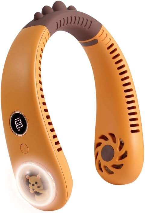 Neck Fan for Kids, Bladeless Portable Fan Rechargeable for 4-14Y Girls & Boys by FANSEXPERT