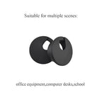 HAHIYO 2Pcs 1.38Inch/35mm Black ABS Plastic U-Shaped Desk Grommet Wire Grommet - Image 5