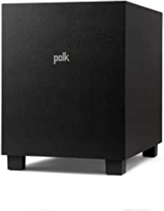 Polk Monitor XT10 Home Subwoofer, 100W Class D Amplification, Dolby Atmos by PolkAudio